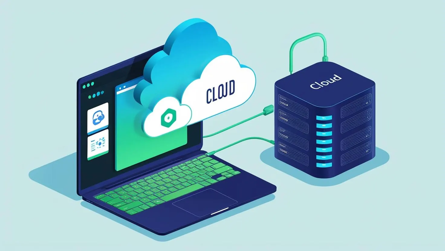 3d animated showcasing web & cloud based aplication